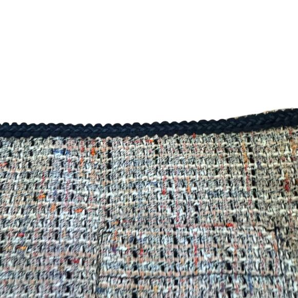 LOFT Tweed Pocket Shift Mini Skirt NEW Colorful Lined Office Siren NWT Size 12 - Picture 5 of 13